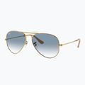 Occhiali da sole Ray-Ban Aviator Classic arista gold/light blue 4