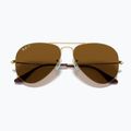 Occhiali da sole Ray-Ban Aviator Classic arista gold/brown polarized 3