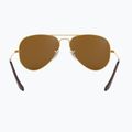 Occhiali da sole Ray-Ban Aviator Classic arista gold/brown polarized 5