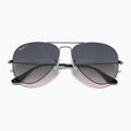 Occhiali da sole Ray-Ban Aviator Classic gunmetal/blue polarized 3
