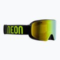 Maschera da sci Neon Light black/yellow/mirror gold