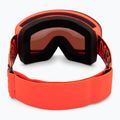 Maschera da sci Neon Light red/mirror steel 3