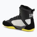 Scarpe da boxe LEONE 1947 Premium Boxing black/lime/black/lime 3
