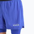Pantaloncini da corsa Diadora Double Layer Bermuda Be One da uomo, blu imperiale 4