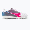 Scarpe da calcio Diadora Brasil Elite Veloce GR TFR uomo bianco/rosa fluo/blu fluo 2