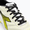 Scarpe da calcio per bambini Diadora Brasil Elite GR LT LPU Y bianco/nero/giallo fluo 8