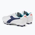 Scarpe da calcio per bambini Diadora Brasil 2 R LPU JR bianco/navy 3