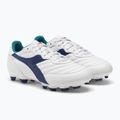 Scarpe da calcio per bambini Diadora Brasil 2 R LPU JR bianco/navy 4