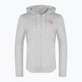 Felpa uomo Diadora Hoodie FZ Essential Sport grigio medio chiaro melange 5