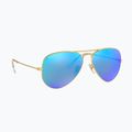 Occhiali da sole Ray-Ban Aviator Classic oro opaco/blu polarizzati