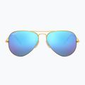 Occhiali da sole Ray-Ban Aviator Classic oro opaco/blu polarizzati 2
