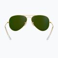 Occhiali da sole Ray-Ban Aviator Classic oro opaco/blu polarizzati 5
