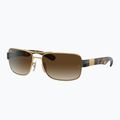 Occhiali da sole Ray-Ban RB3522 arista gold/brown 4
