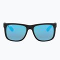 Occhiali da sole Ray-Ban Justin Classic matt black gum/blue mirror 2