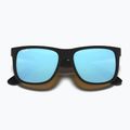 Occhiali da sole Ray-Ban Justin Classic matt black gum/blue mirror 3