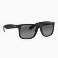 Occhiali da sole Ray-Ban Justin Classic matt black gum/dark grey