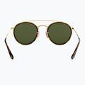 Occhiali da sole Ray-Ban Round Double Bridge arista gold/green g-15 5