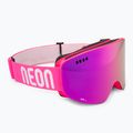 Maschera da sci Neon Light pink/mirror violet