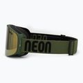 Maschera da sci Neon Light army green/mirror bronze 4