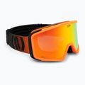 Maschera da sci Neon Eclipse orange/mirror red