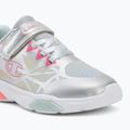 Scarpe per bambini Champion Wave Tri G PS Low Cut silver/blue burgundy/imperial light blue 7
