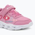 Scarpe per bambini Champion Funfair Print G PS Low Cut blue burgundy/flash/fluorescent pink 7