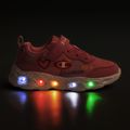 Scarpe per bambini Champion Funfair Print G PS Low Cut blue burgundy/flash/fluorescent pink 8