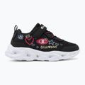 Scarpe per bambini Champion Funfair Print G PS Low Cut new black/fluorescent pink/imperial light blue 2