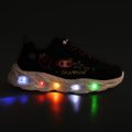 Scarpe per bambini Champion Funfair Print G PS Low Cut new black/fluorescent pink/imperial light blue 8
