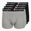 Boxer da uomo Champion Trunk Knit oxford grey melange/oxford grey melange/black