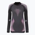 Maglia termica donna a maniche lunghe UYN Evolutyon UW Shirt Turtle Neck antracite melange/raspberry/viola