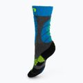 Calze UYN Ski Junior grigio medio melange/turchese 2