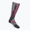 Calze UYN Ski Merino donna grigio chiaro/rosa