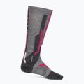 Calze UYN Ski Merino donna grigio chiaro/rosa 2