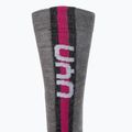 Calze UYN Ski Merino donna grigio chiaro/rosa 4