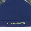Camicia UYN Resilyon UW a manica lunga termica attiva da uomo con collo rotondo blu scuro/giallo. 5
