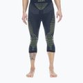 Pantaloni termici attivi da uomo UYN Resilyon Ue UW Medium blu scuro/giallo 4
