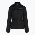 Giacca da donna EA7 Emporio Armani Train Core Lady Eco Down Hoodie black/logo light gold