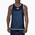 Canotta da allenamento da uomo LEONE 1947 Double Face Boxing Singlet blu/rosso