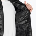 Uomo EA7 Emporio Armani Train Core ID Down Light Hoodie giacca con logo nero/oro 5