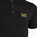 Polo uomo EA7 Emporio Armani Train Core ID nero/oro con logo 3