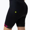 Pantaloncini da ciclismo da donna Alé Traguardo Bibshorts nero/rosa fluo 7