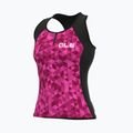 Maglia ciclismo donna Alé Top Donna Triangles rosa fluo/viola