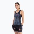 Maglia ciclismo donna Alé Top Donna Triangles grigio/nero