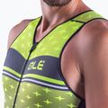 Tuta da triathlon da uomo Alé Stars giallo fluo/nero 4