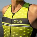 Tuta da triathlon da uomo Alé Stars giallo fluo/nero 12