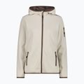 Felpa da trekking da donna CMP 34H6376 Fix Hood cream/off white