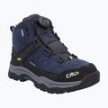 Scarponcini da trekking per bambini CMP Kiruna Mid Fitgo Fleece Wp blue ink/yellow