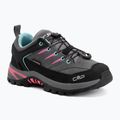 Scarponcini da trekking per bambini CMP Rigel 2.0 Low Waterproof grey/acquarius/pink fluo