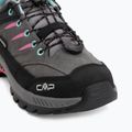 Scarponcini da trekking per bambini CMP Rigel 2.0 Low Waterproof grey/acquarius/pink fluo 7